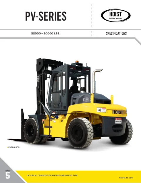 Spec sheet cover — 30,000 lb All-Terrain Lift