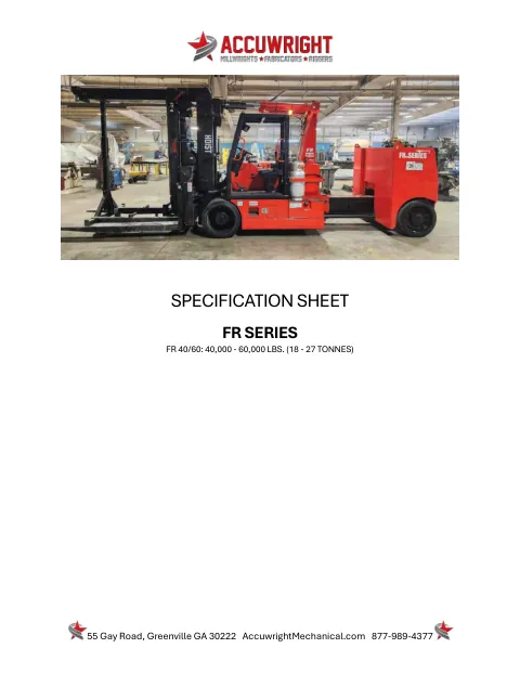 Spec sheet cover — Hoist 40/60