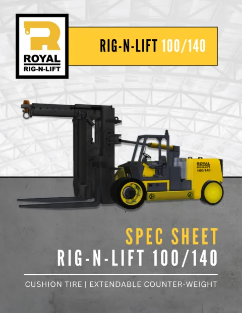 Spec sheet cover — Rig-N-Lift 100/140