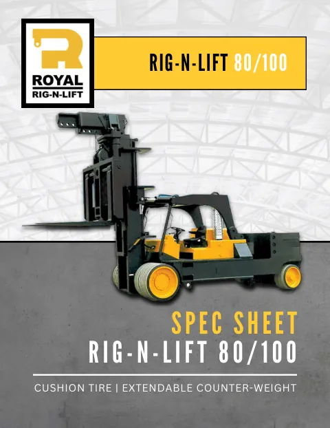 Spec sheet cover — Rig-N-Lift 80/100